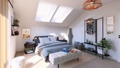 Licht-durchflutetes Schlafzimmer - 