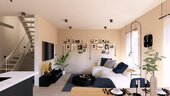 Lichtdurchflutetes Wohnzimmer - 