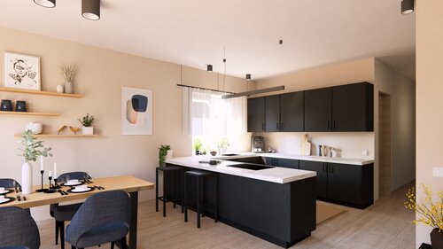 Offene Wohnküche mit Stil - 
