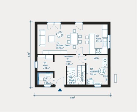 Foto - 4 Zimmer Doppelhaushälfte in Großaitingen