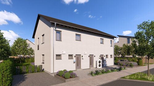 Zeitgemäße Architektur - 8 Zimmer Zweifamilienhaus zum Kaufen in Thannhausen