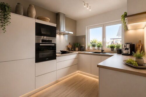 Moderne Küche mit Stil - Bungalow mit 159,28 m&sup2; in Leipheim zum Kaufen