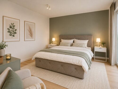 Schlafzimmer mit Wohlfühl-Atmosphäre - 