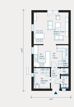 Intelligente Raumnutzung - 3 Zimmer Reihenhaus zum Kaufen in Stuttgart