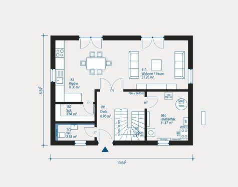 Intelligente Raumnutzung - Einfamilienhaus mit 143,26 m&sup2; in Mühlacker zum Kaufen