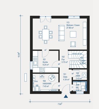 Foto - 4 Zimmer Doppelhaushälfte in Erdmannhausen