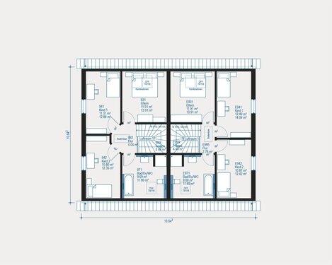 Flexibles Wohnen im Doppelhaus - 
