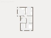 Grundriss Obergeschoss - 4 Zimmer Doppelhaushälfte in Albershausen