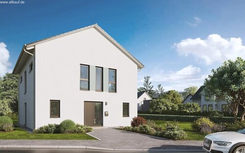 Satteldach Eingang - Einfamilienhaus mit 196,96 m&sup2; in Freystadt zum Kaufen