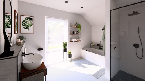 Wellness-Bad mit Wohlfühl-Faktor - 