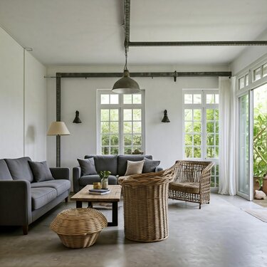 Wohnbereich mit Industrieflair - 