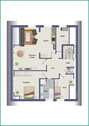Grundriss Wohnung Dachgeschoss - 