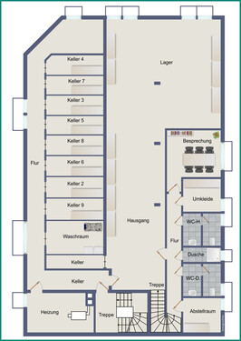 ...mit weiteren Räumen im Untergeschoss - 