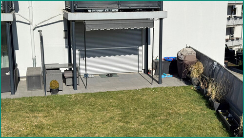 Sonnenterasse mit Markise und Südausrichtung - 