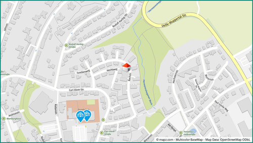 Kartenausschnitt Bachstraße - Erdgeschoßwohnung mit 73,00 m&sup2; in Radevormwald zum Kaufen