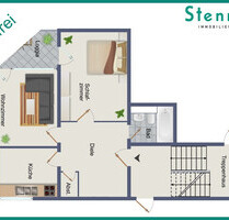 GUT GESCHNITTENE 2-ZIMMER-EIGENTUMSWOHNUNG MIT BALKON IN RADEVORMWALD, PROVISIONS- UND BEZUGSFREI