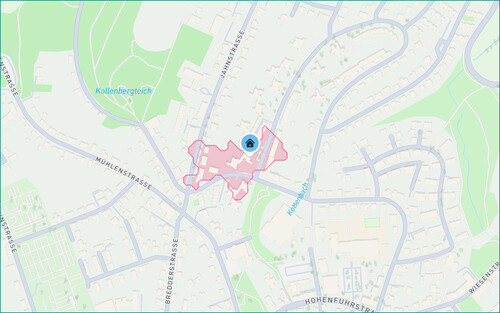 Kartenausschnitt Ritter-von-Halt-Straße 1 - Etagenwohnung mit 78,00 m&sup2; in Radevormwald zum Kaufen