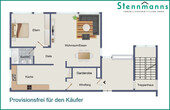 Wohnung im 2. Obergeschoss hinten links - 2-ZIMMER-EIGENTUMSWOHNUNG IN GUTER LAGE AM STADTZENTRUM VON RADEVORMWALD, PROVISIONSFREI !
