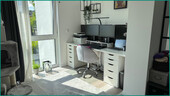 Ein Teil des Kinderzimmers - jetzt Home Office - 