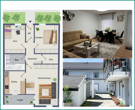 SEHR GUT GESCHNITTENE 3-ZIMMER-WOHNUNG MIT GARAGE IM STADTZENTRUM VON RADEVORMWALD, PROVISIONSFREI - PROVISIONSFREI ! SEHR GUT GESCHNITTENE 3-ZIMMER-WOHNUNG MIT GARAGE IM STADTZENTRUM VON RADEVORMWALD