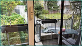 Blick auf den Balkon Richtung Innenhof - 