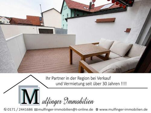 TITELBILD - 3 Zi. Wohnung im EG mit Terrasse, Gartenmktbenutzung und Garage