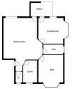 Grundriss - 3 Zimmer Etagenwohnung zum Kaufen in Bad Soden