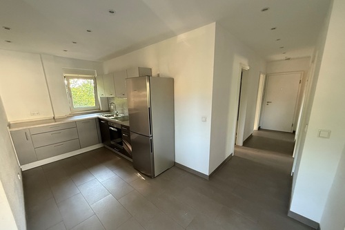 Essbereich/Küche - 3.5 Zimmer Etagenwohnung in Frankfurt-Sindlingen