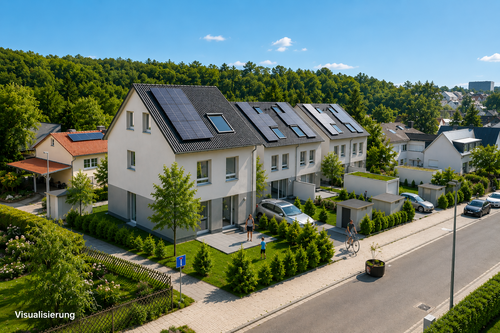 Visualisierung - Freistehendes Einfamilienhaus in Kronberg-Oberhöchstadt– Energieeffizienter Neubau