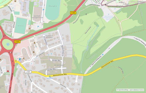 Umgebungskarte 1 - Grundstück in Königstein zum Kaufen