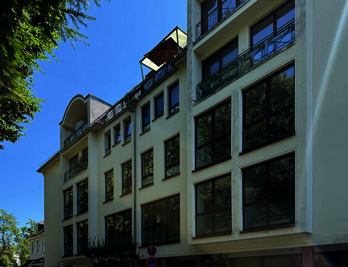 Ansicht - Bad Soden: Vermietete 1-Zimmer-Wohnung in den City-Arkaden mit Blick in den Park