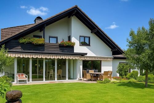 Gartenansicht - Karben-Petterweil: Freistehendes Mehrgenerationenhaus in bester Lage!