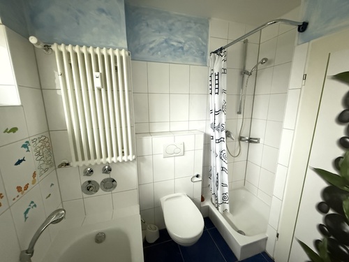 Tageslicht-Dusch-/Wannenbad - 