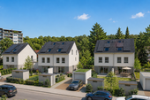 Ansicht - Familienglück! Doppelhaushälfte in Kronberg-Oberhöchstadt– Energieeffizienter Neubau