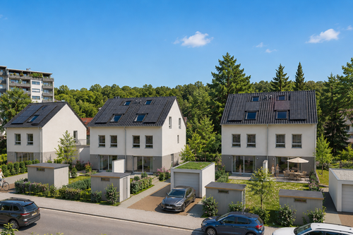 Ansicht - Familienglück! Doppelhaushälfte in Kronberg-Oberhöchstadt– Energieeffizienter Neubau