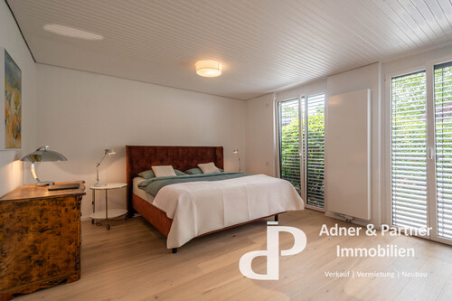 Schlafzimmer mit Gartenblick - 