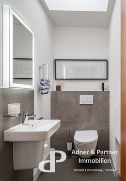 Modernes Gäste-WC - 