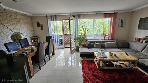 Wohnzimmer V-741 - Etagenwohnung mit 87,12 m&sup2; in Freilassing zum Kaufen