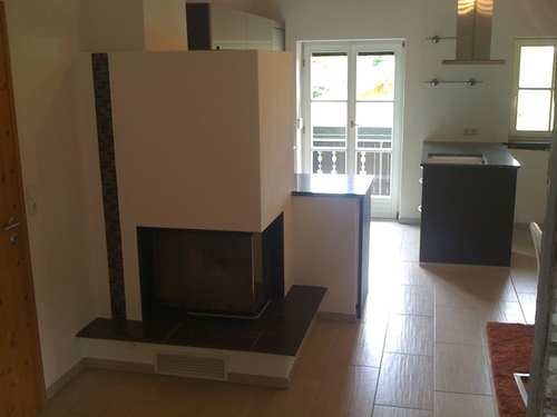 Einbauküche, Kamin - 
