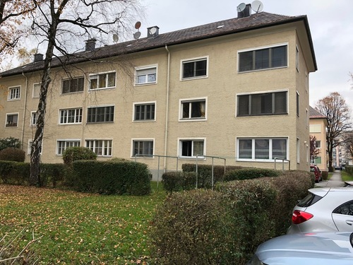 Hausansicht Süd - Vollmöblierte Betriebswohnung in Salzburg-Lehen!