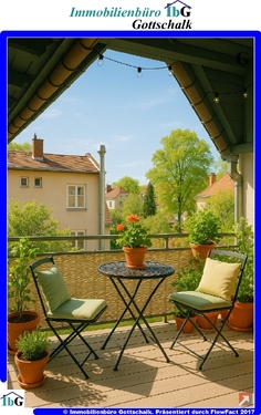 Balkon, möblierungsvorschlag - # Dachgeschoßwohnung in Oranienburg zur Eigennutzung oder Neuvermietung 3 Zimmer #