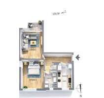 Wohnung zum Kaufen in Berlin 219.000,00 € 59.6 m²