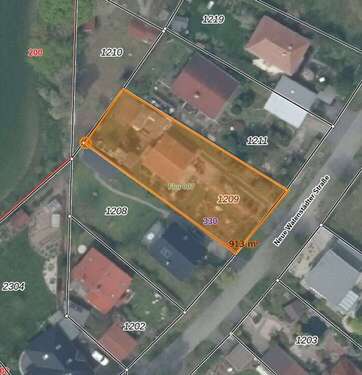 Flurstück 1209 - VOLL ERSCHLOSSENES BAULAND... - 320.000,00 EUR Kaufpreis, ca.  915,00 m²