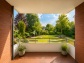 Loggia-Balkonblick aus der Küche - 