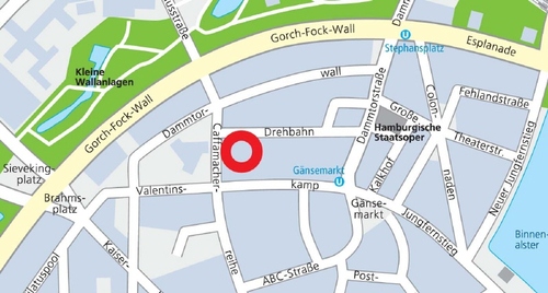 Lageplan - Büro zur Miete in Hamburg