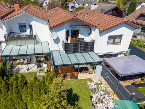 Garten von oben - 3 Zimmer Reihenmittelhaus in Reutlingen