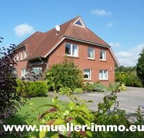 Erdgeschoßwohnung, 4 Zimmer, Garten, neue Heizung, gute Wärmedämmung. - Hesel-Neukamperfehn