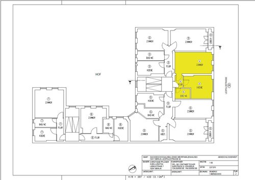 1. OG Wohnung Nr 4 - Etagenwohnung mit 42,60 m&sup2; in Berlin zum Kaufen