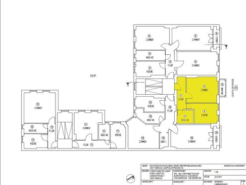 2. OG Wohnung Nr. 9 - Etagenwohnung mit 42,00 m&sup2; in Berlin zum Kaufen
