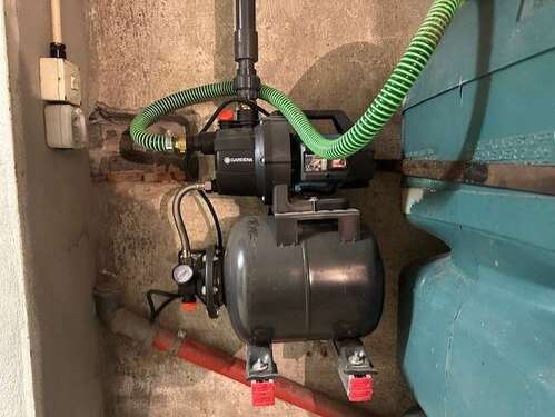 Pumpe von Regenwasserbehälter - 
